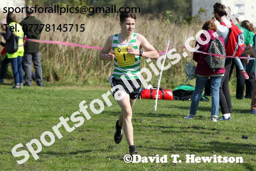 Mens and womens under-17s 2019 Sunderland Harriers Open Cross Country. Photo:  David T. Hewitson/Sports for All Pics